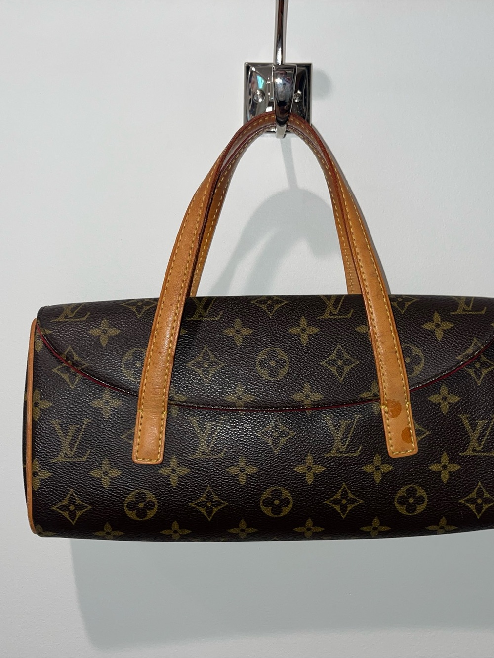 Louis Vuitton Monogram Mini Barrel Bag in Brown and Tan